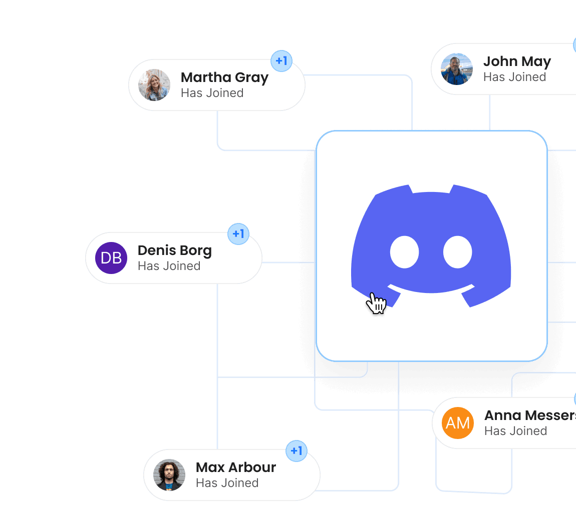 رسم توضيحي لمجتمع Discord