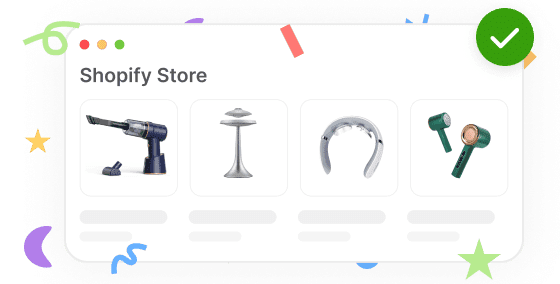 完成した Shopify ストアの受け取り準備完了