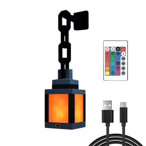 Pixelated Lantern Night Light