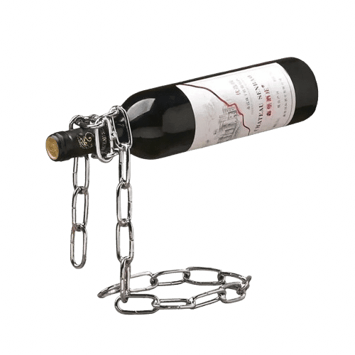 Iron Chain Floating Wine Holder
