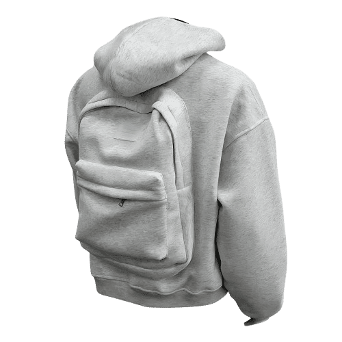 Hoodie with Integrated Backpack