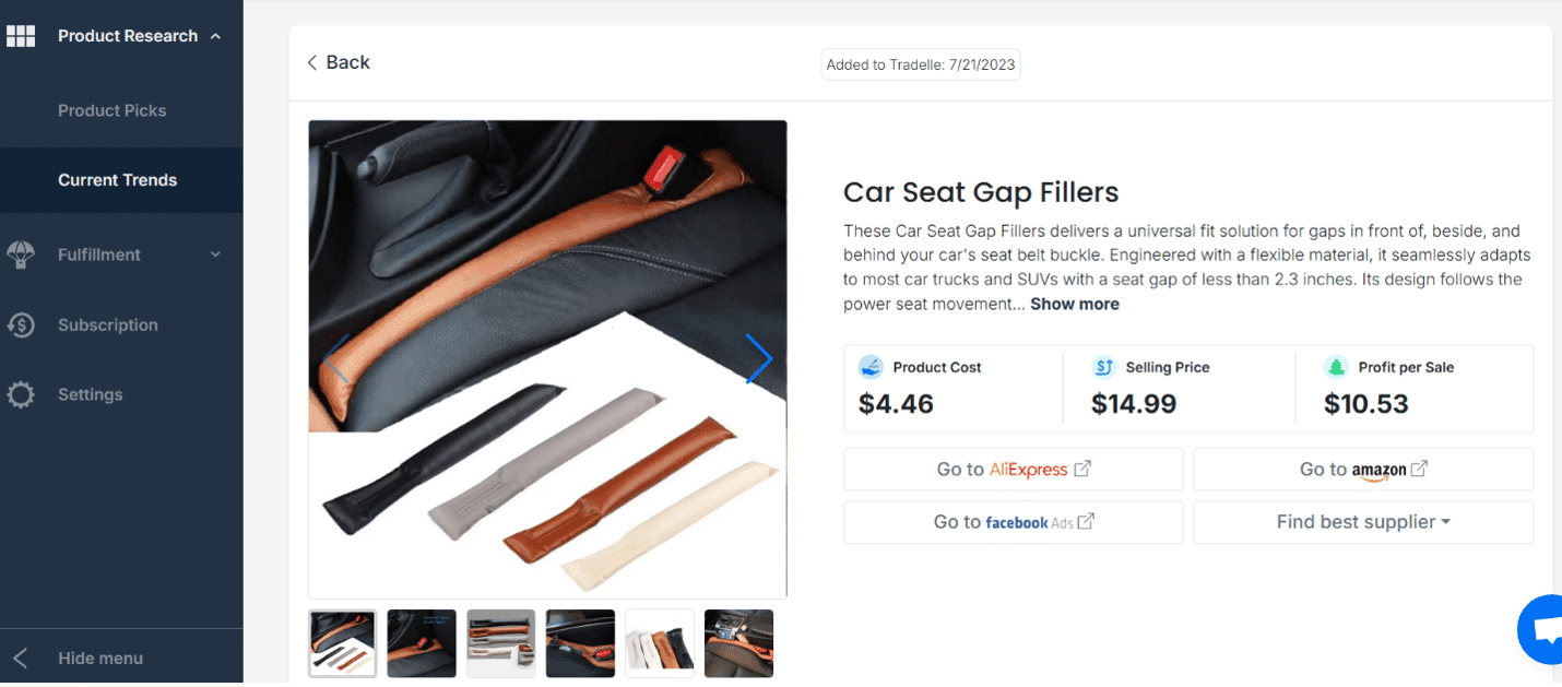 Problem solving winning product in the car niche