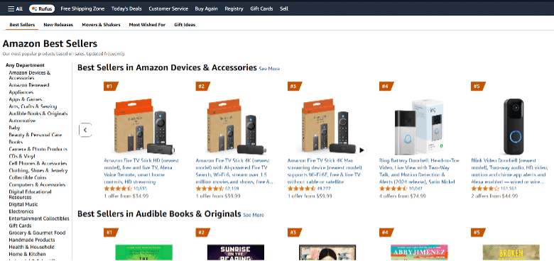 Amazon's Best Sellers