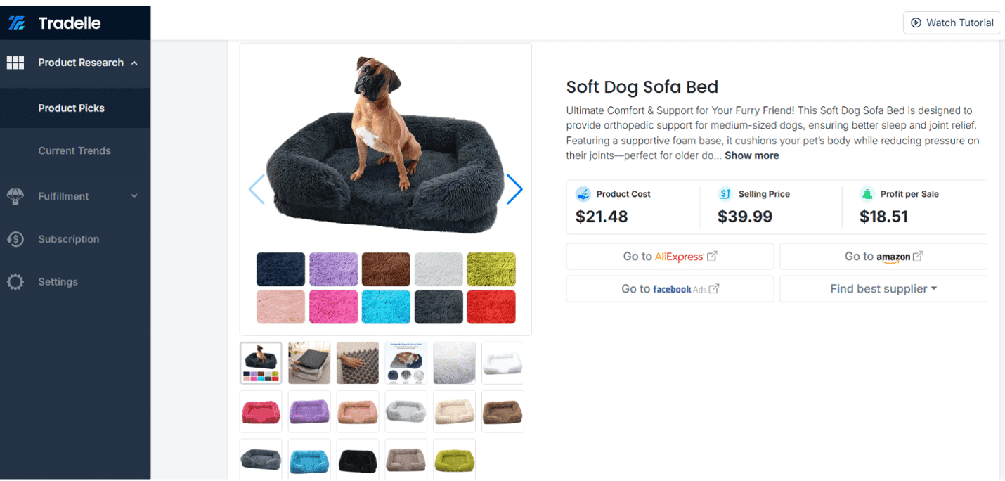 Find products and suppliers