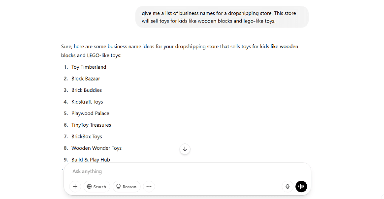 Use AI To Find Suitable Brand Names