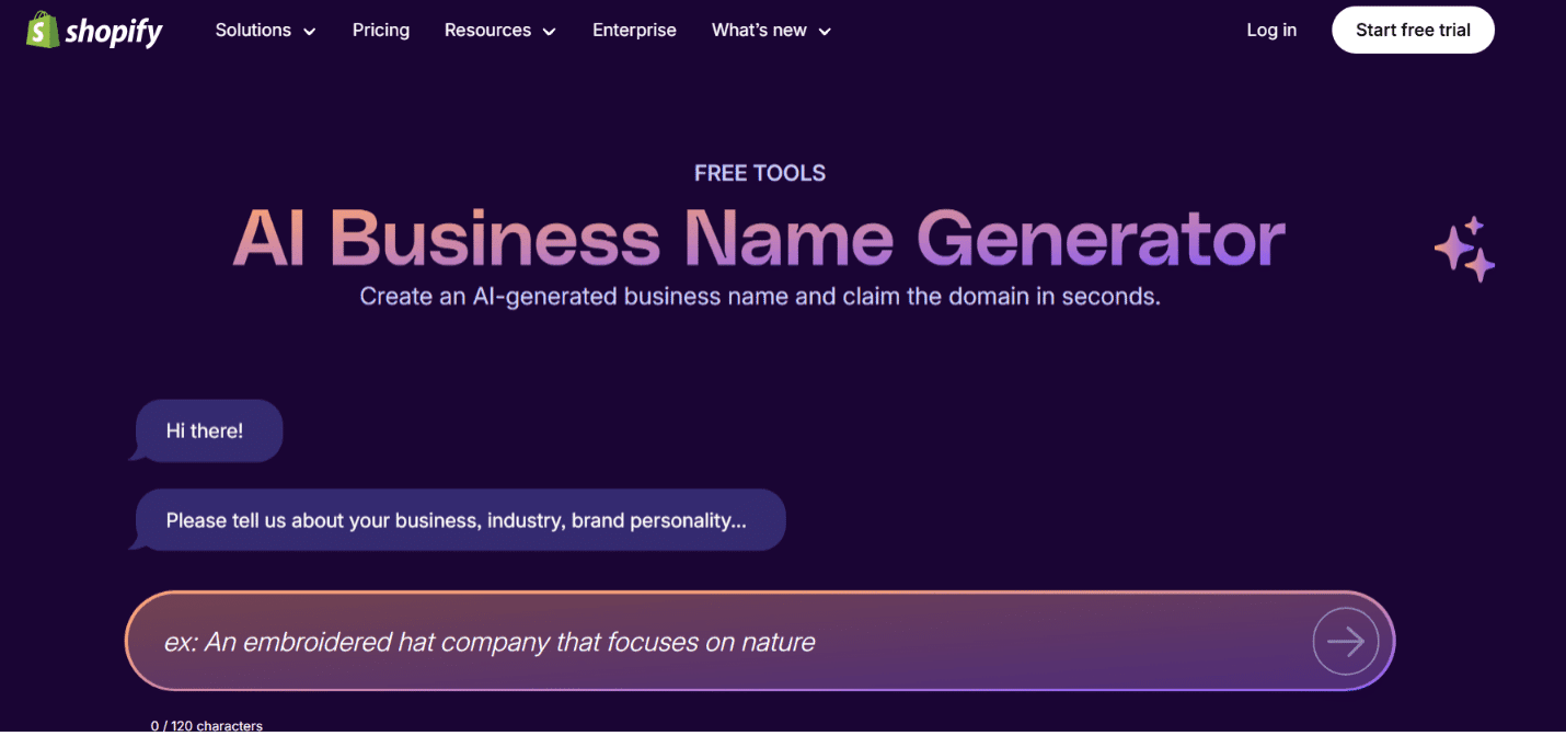 Shopify AI Business Name Generator