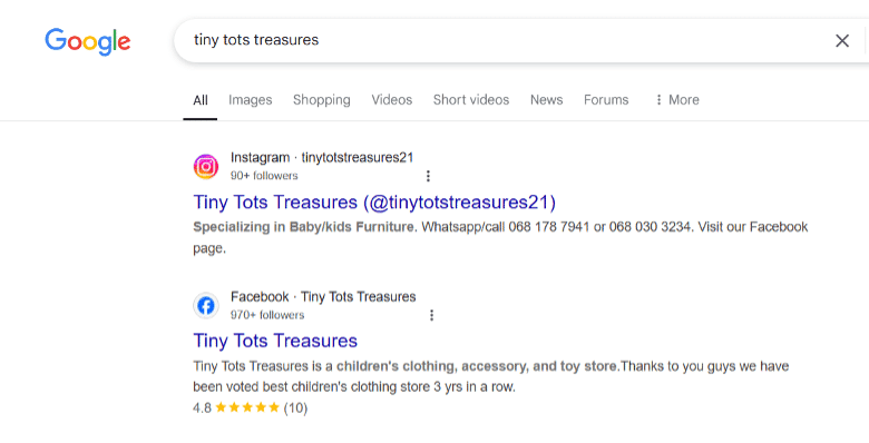 Brand Name Google Search