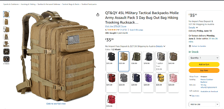 Complete Guide to Reverse Dropshipping: Backpack on Amazon