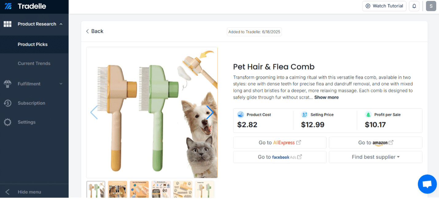 Tradelle Product Finder Guide 2