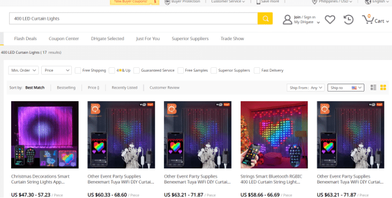 Search results from dhgate.com
