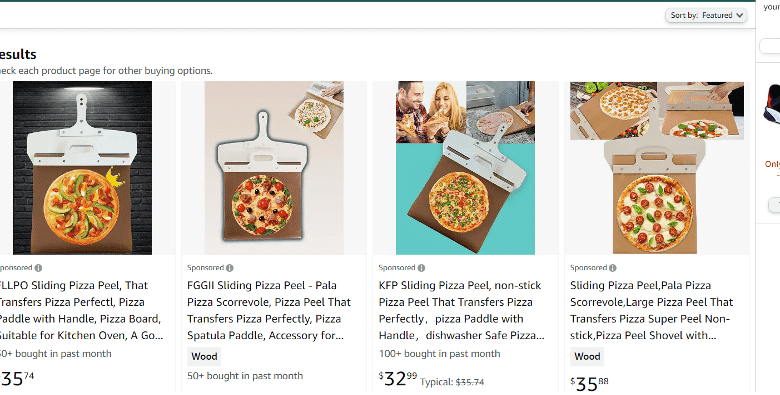 Product listings on Amazon.com