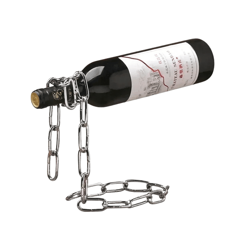 Iron Chain Floating Wine Holder