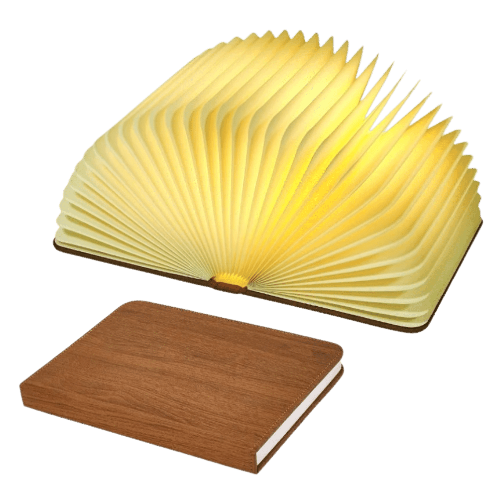 Wooden Folding Book Light