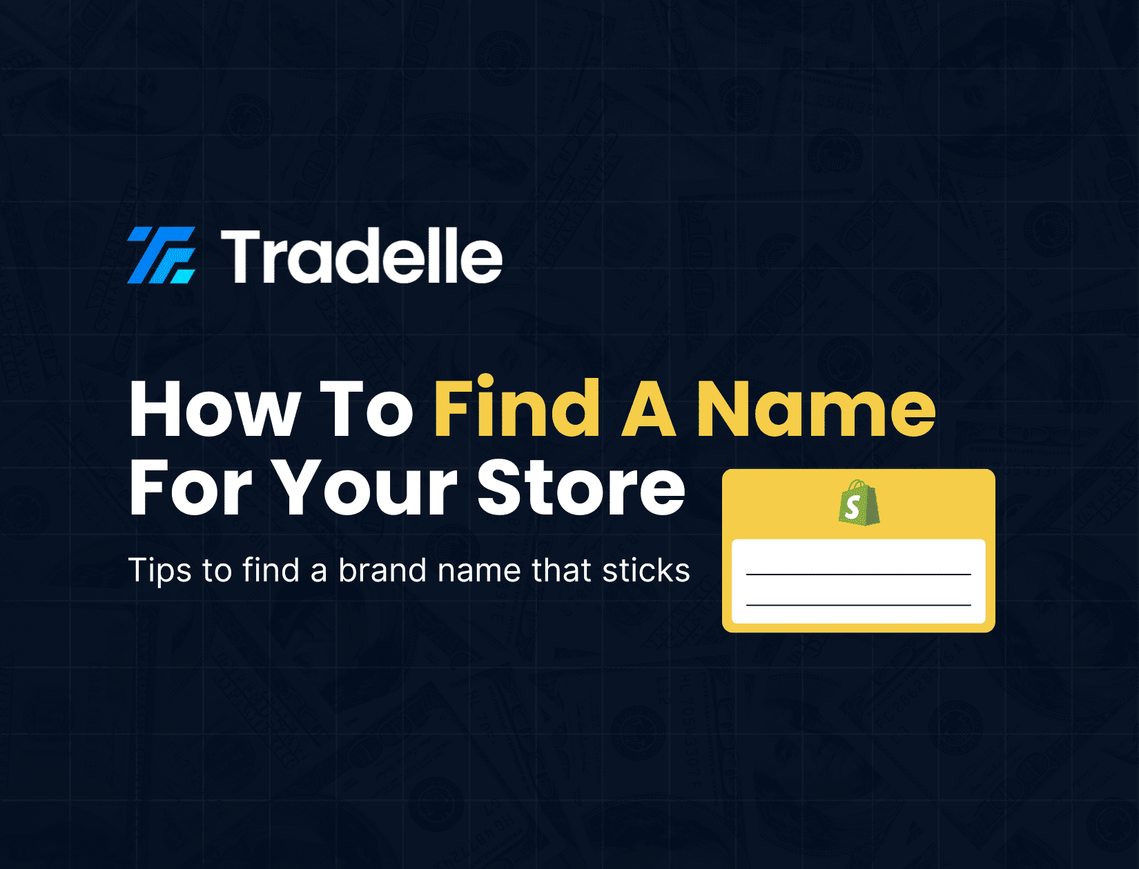 How To Name Your Dropshipping Store