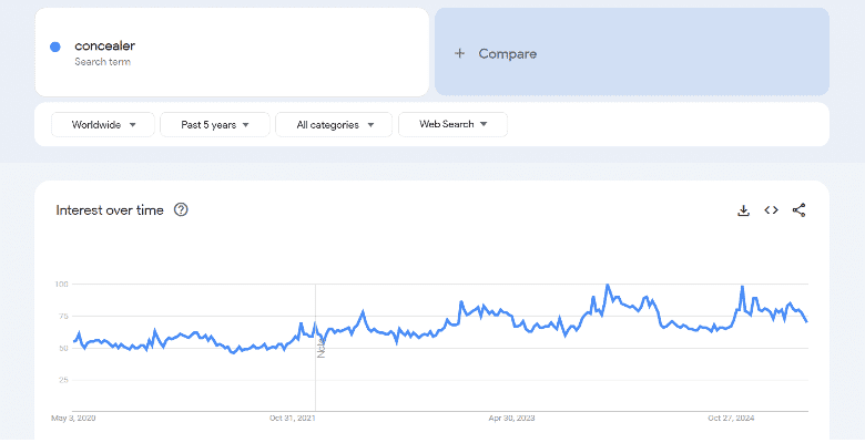 Google Trends Concealer Beauty Winning Product