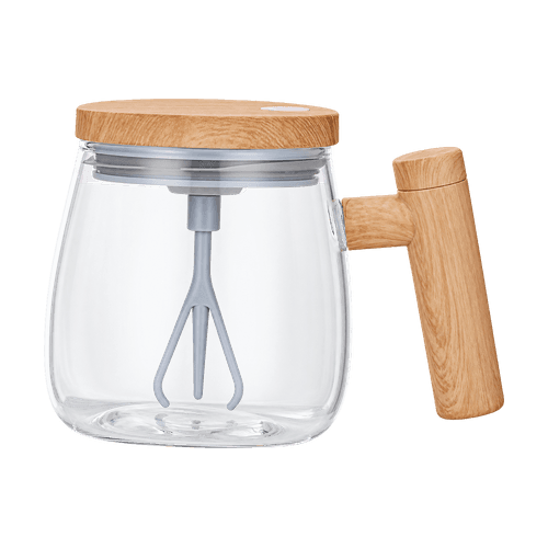 Self-Stirring Glass Mug product image