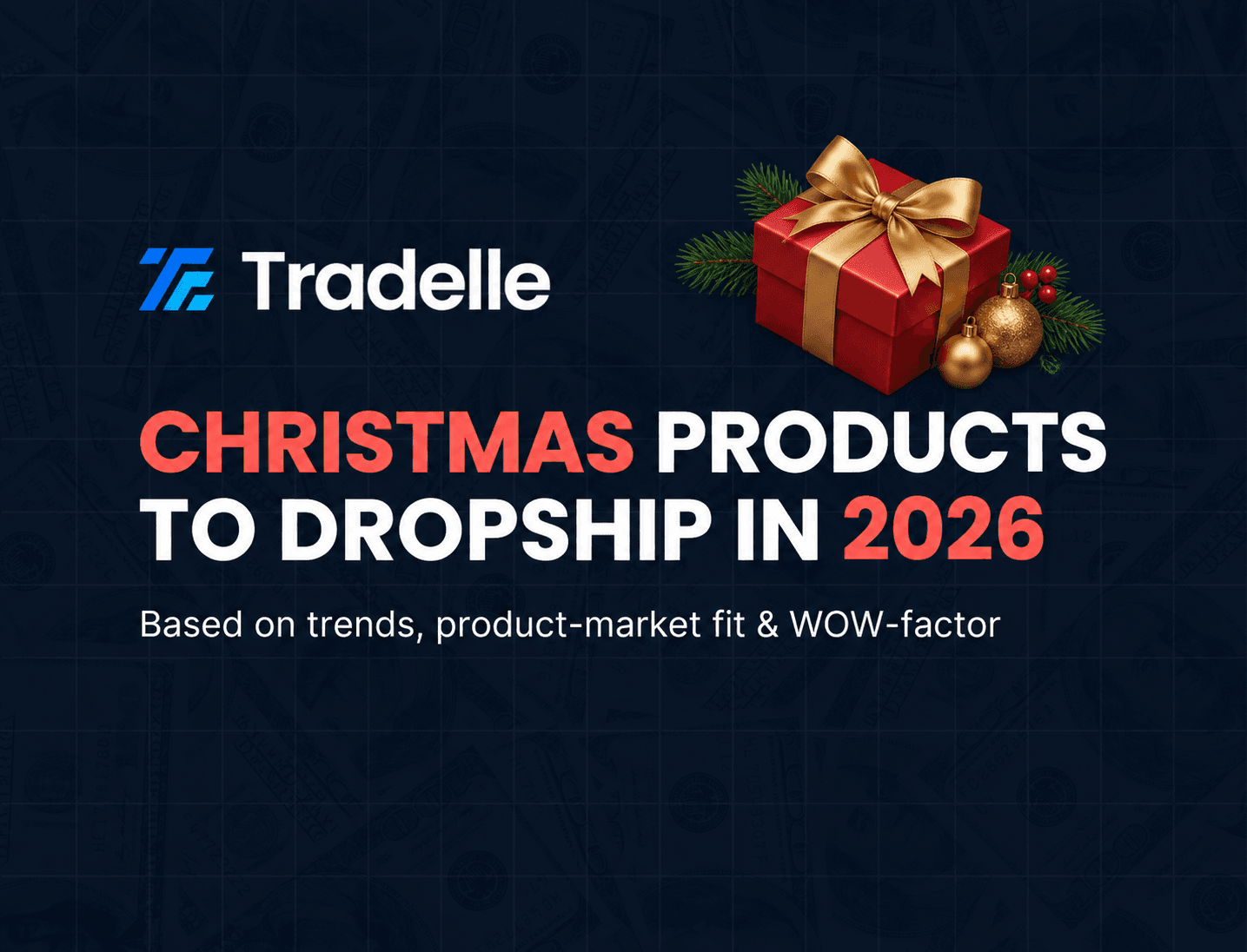 12 Best Christmas Products to Dropship in 2026 — Christmas product illustration